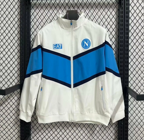 26 Napoli White Full Zipper Windbreaker_2