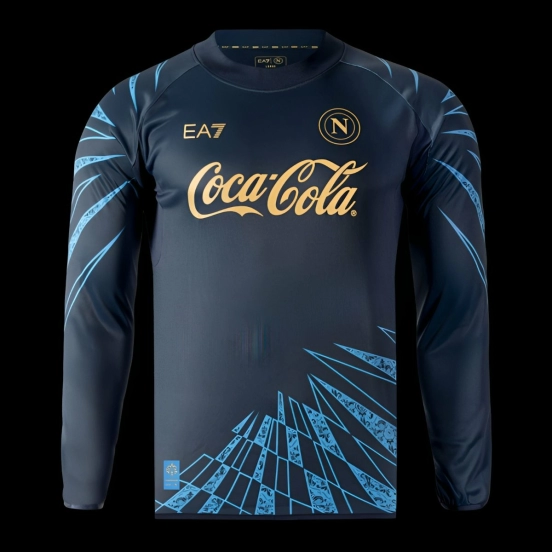 26 Napoli Blue Pre-Match Long Sleeve Sweatshirt