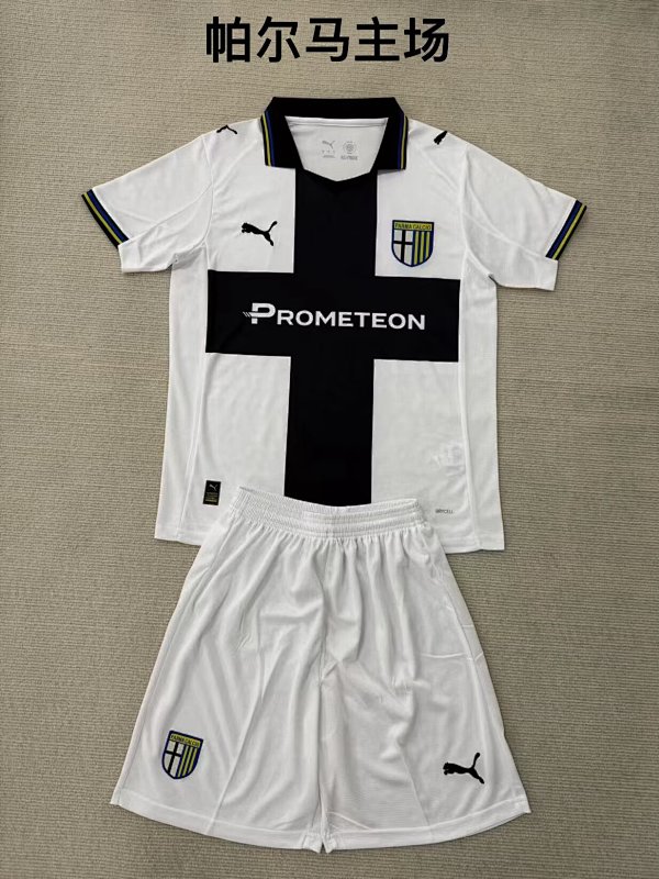 Adults And Kids Parma Home Soccer Uniform 25 26