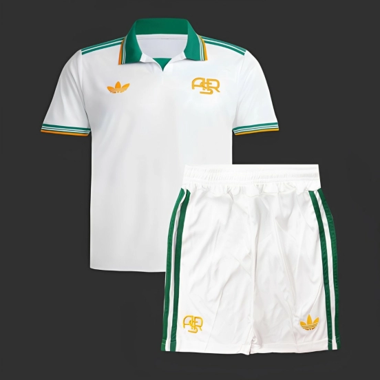 26 Kids AS Roma Third White Jersey