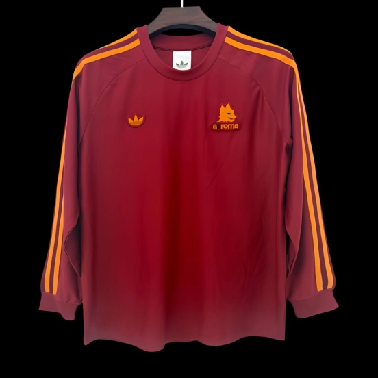 26 Roma Adidas Original Red Long Sleeve Jersey