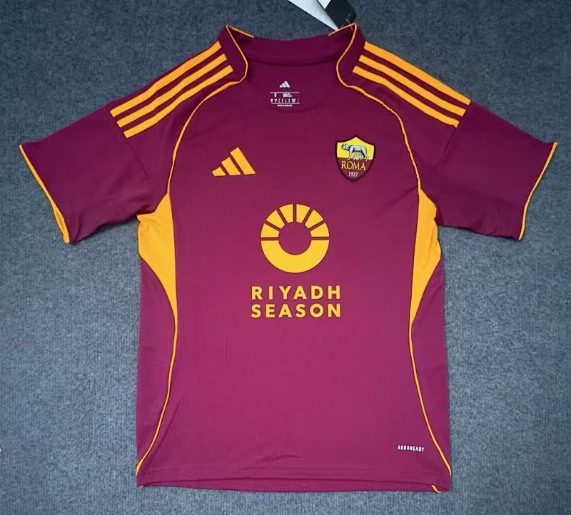 Roma Home Soccer Jersey 2025 2026-guanxing