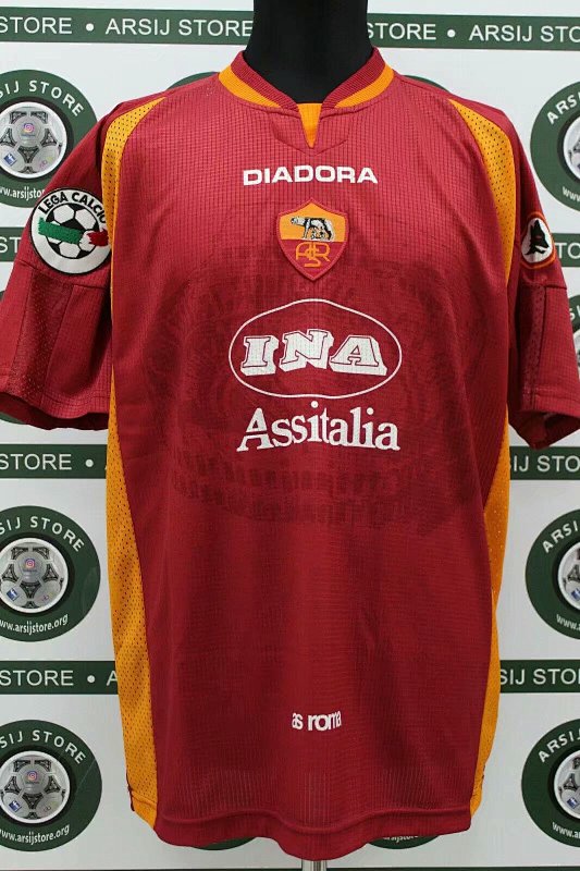 Roma Home Retro Soccer Jersey 1997 98