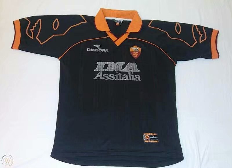 Roma Away Retro Soccer Jersey 1999 2000