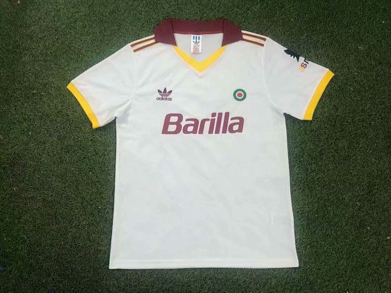 Roma Away Retro Soccer Jersey 1991 92