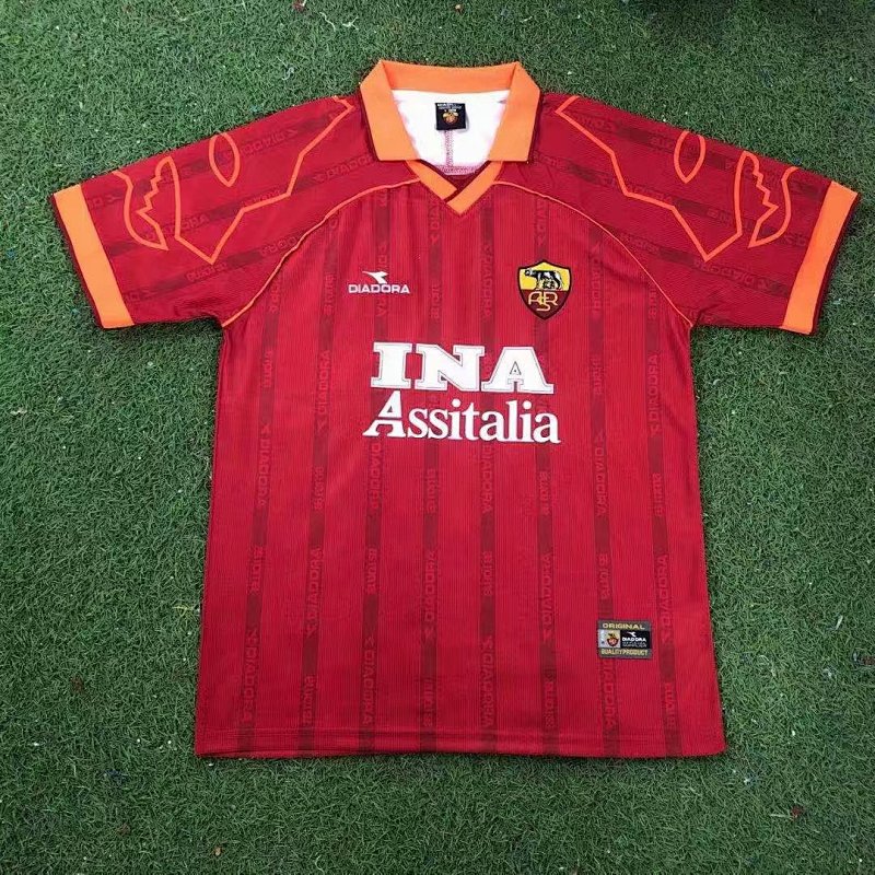Roma Home Retro Soccer Jersey 1999 2000