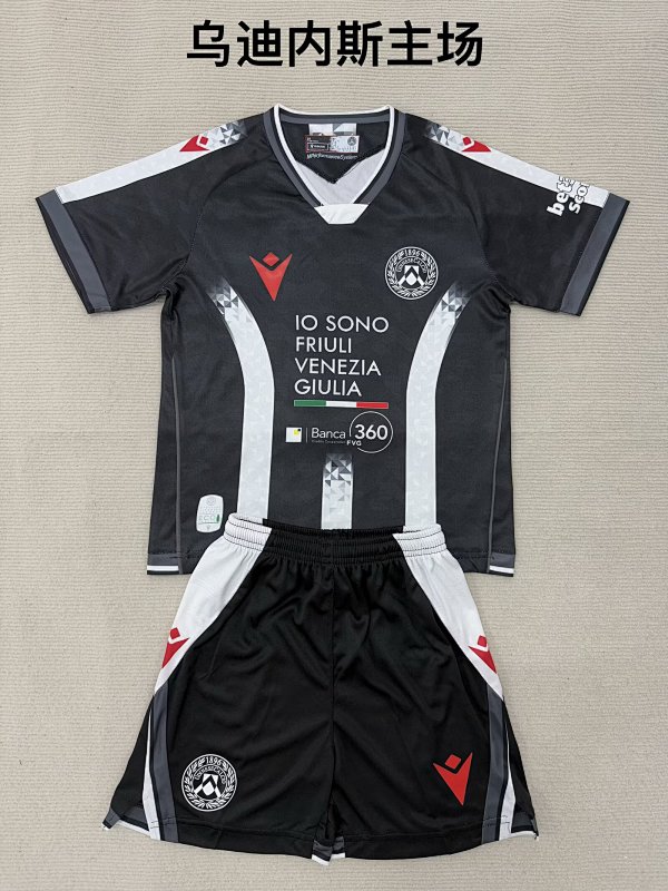 Adults And Youth Udinese Home Soccer Uniform 25 26