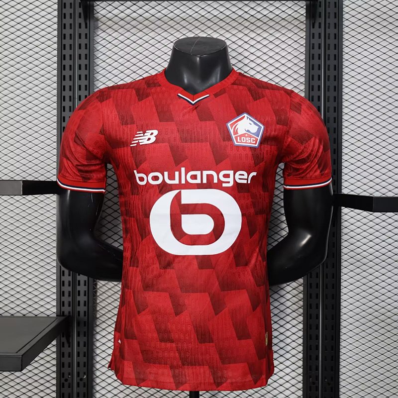 Player Version Lille Home Soccer Jersey 25 26-baocheng