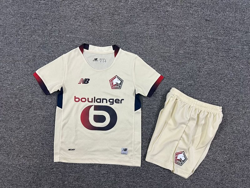 Kids Lille Away Soccer Uniform 25 26