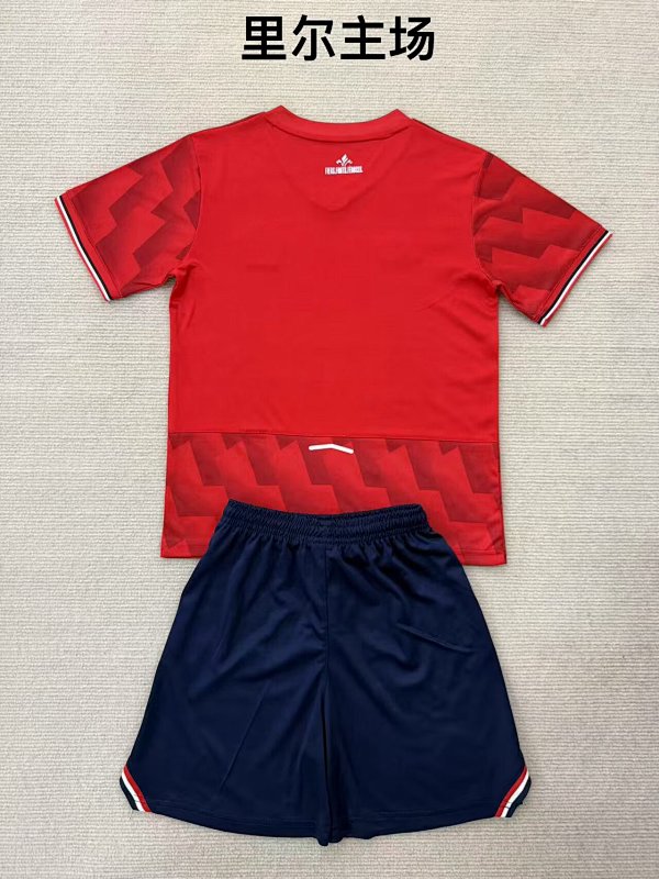 Adults And Kids Lille Home Soccer Uniform 2025 2026-Li