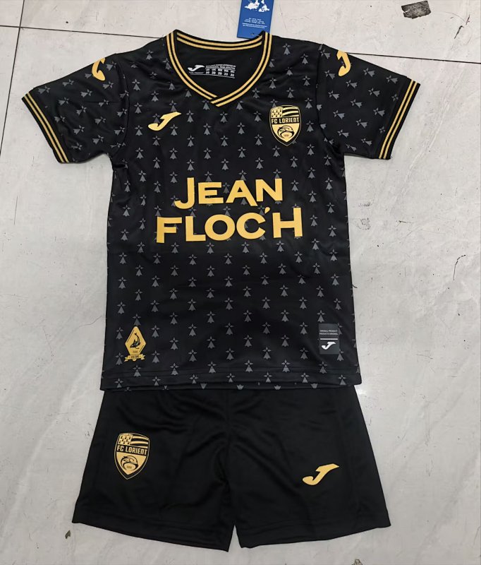 Kids lorient Third Away Soccer Uniform 25 26-taiyun