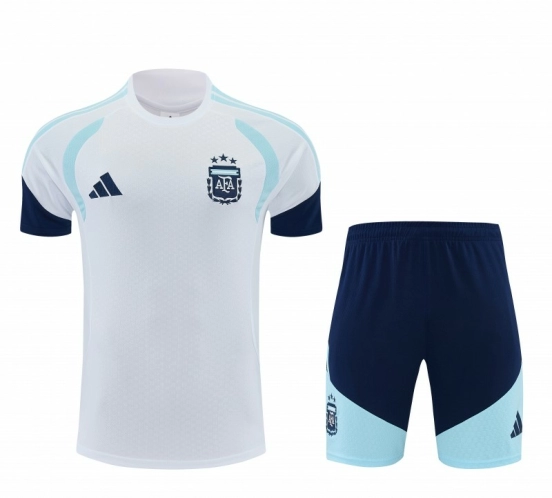 27 Argentina White Short Sleeve+Soccer Shorts