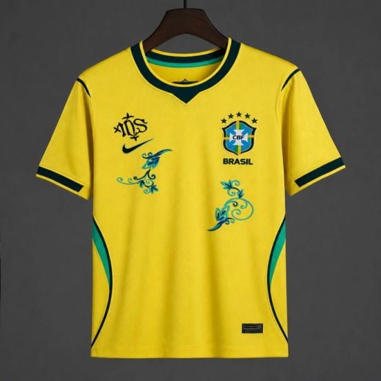 2026 Brazil 2026 Yellow-Blue -Floral Edition- Jersey