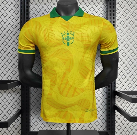 26 Player Version Brazil Commemorative Edition Yellow Jersey