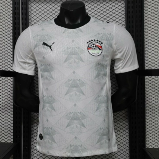 Player Version 2026 Egypt White with Grey Away Jersey