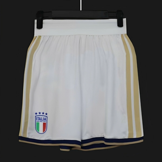 2026 Player Version Italy White with Gold Stripes Shorts