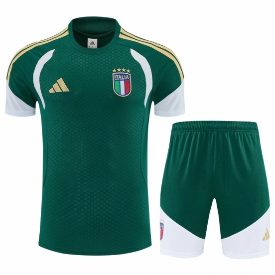 27 Italy Green Short Sleeve+Soccer Shorts