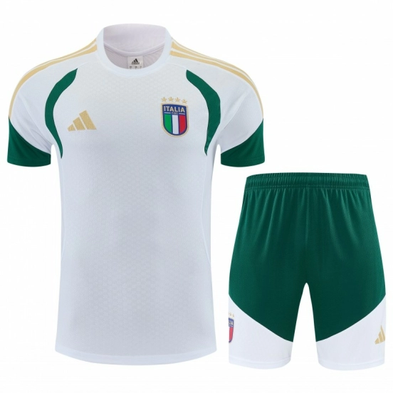 27 Italy White Short Sleeve+Soccer Shorts