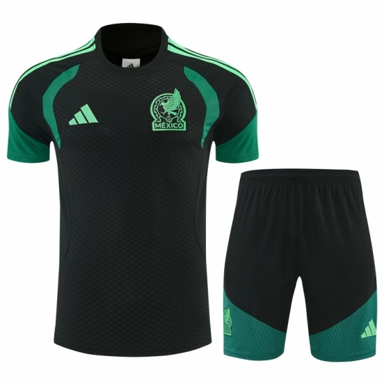 27 Mexico Black Short Sleeve+Soccer Shorts