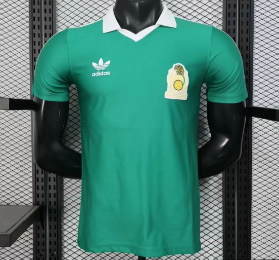 Player Version 2026 Mexico Retro Green with White Collar Jersey