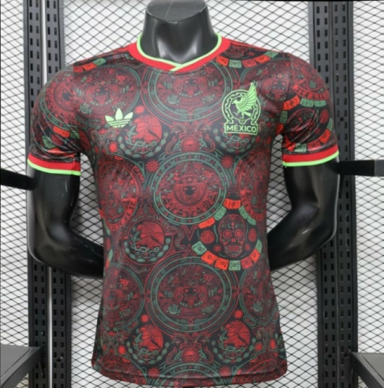 Player Version 2026 Mexico Black with Aztec Calendar & Day of the Dead Special Edition Jersey