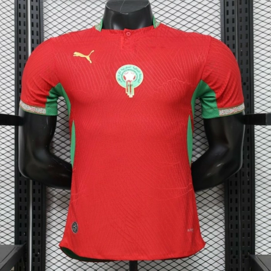 Player Version 26-27 Morocco Red & Green Jersey