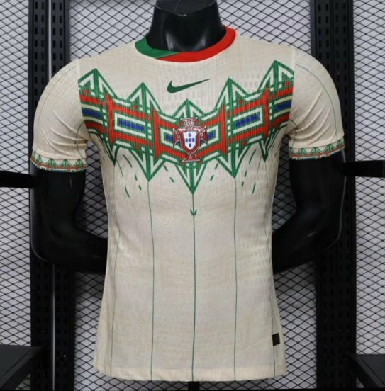 Player Version 2026 Portugal Cream with Geometric Tribal Pattern Special Edition Jersey