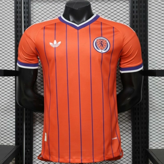 Player Version 26-27 Scotland Away Orange with Purple Pinstripe Jersey