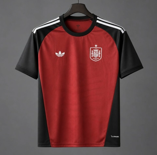 2026 Spain Wine-Black Goalkeeper Jersey