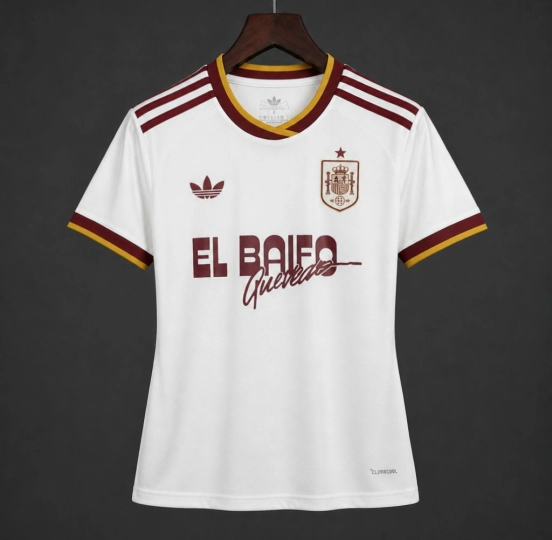 2026 Women Spain x Quevedo Away White Jersey